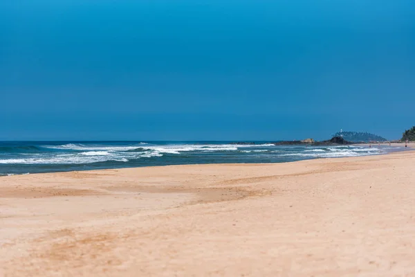 Indischer Ozean Mit Goldenem Sand Bentota Sri Lanka Eine Wunderbare — Stockfoto