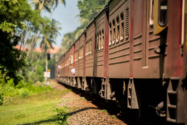 Bentota Sri Lanka 2019 Nov Images Exterior Second Category Train — Stock Photo, Image