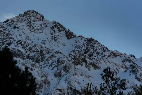 Landscape Incredible Sunny Day Winter Pyrenees Andorra — Stock Photo, Image