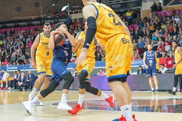 Andorra Vella Andorra 2020 Feb Παίκτες Δράση Στο Liga Acb — Φωτογραφία Αρχείου