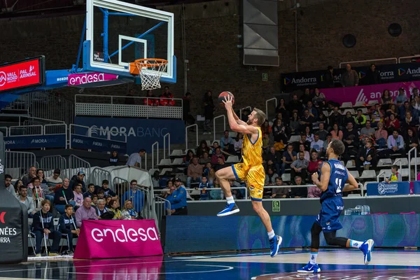 Andorra Vella Andorra 2020 Şubat Liga Acb Endesa Maçında Oynayan — Stok fotoğraf