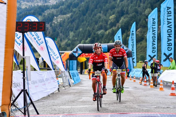 Els Cortals Encamp Andorra Agosto 2017 Ciclistas Purito 2017 Andorra — Foto de Stock