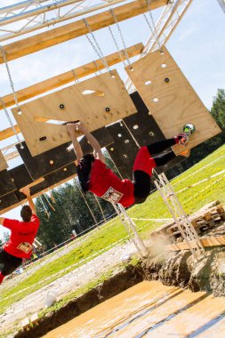 VALLNORD, ANDORRA : 2017 JUNY 11 : Competitors participate in the ESCALIBUR RACE 2017 . AMATEUR RACE IN ANDORRA.