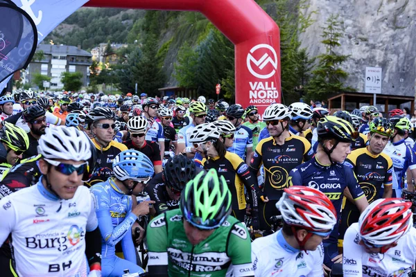 Massana Andorra 2017 Julio Ciclistas Salida Volta Als Puertos Andorra — Foto de Stock