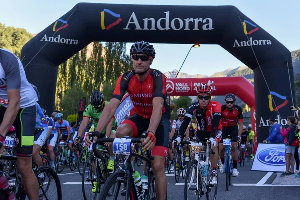 Massana Andorra 2017 Julio Ciclistas Salida Volta Als Puertos Andorra — Foto de Stock