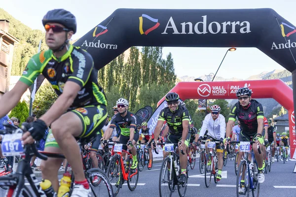 Massana Andorra 2017 Julio Ciclistas Salida Volta Als Puertos Andorra — Foto de Stock