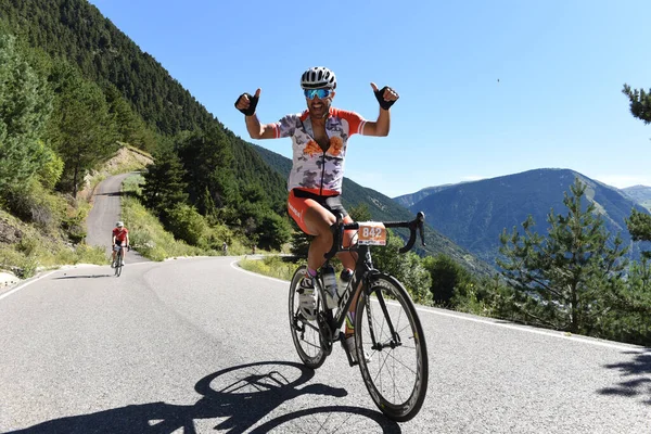 Massana Andorra 2017 Julio Ciclistas Salida Volta Als Puertos Andorra — Foto de Stock