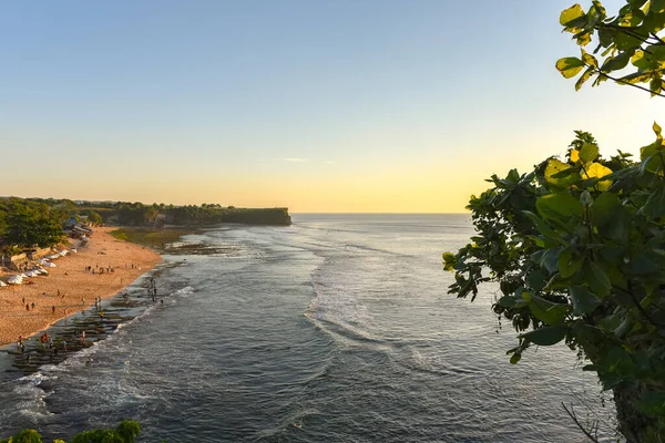 Endonezya Daki Bali Balangan Sahilinde Büyülü Gün Batımı — Stok fotoğraf