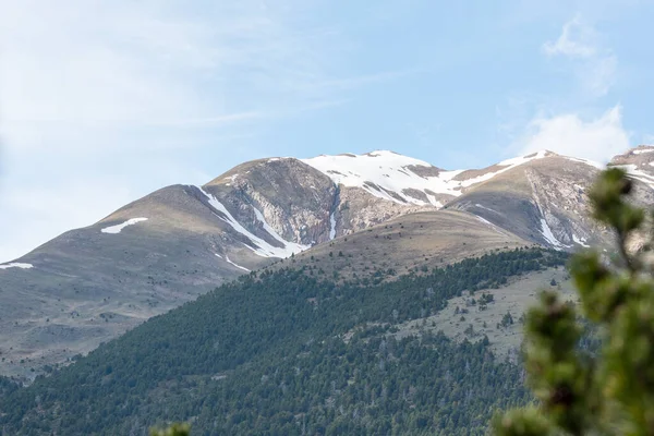 Uitzicht Casamanya Berg 752 Meter Provincies Canillo Ordino Het Prinsdom — Stockfoto