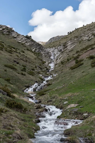 Rio Montaup Canillo Andorra Primavera — Fotografia de Stock