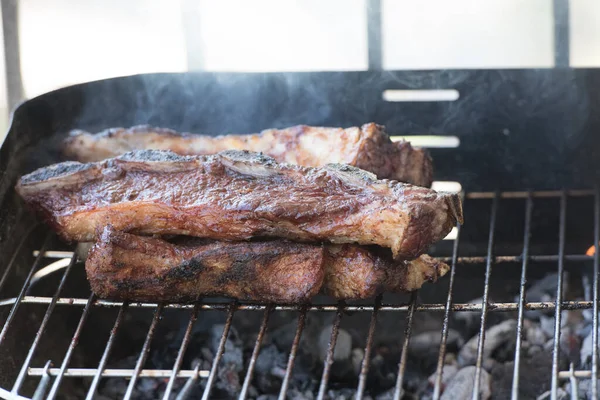 Close Tomar Churrasco Tradicional Argentino Uruguaio — Fotografia de Stock