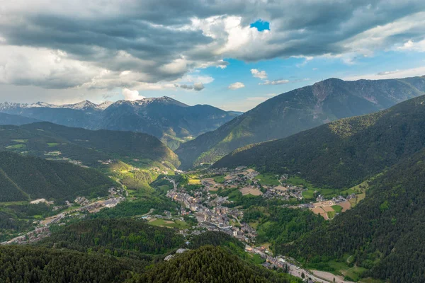 Cityscape Verão Massana Andorra — Fotografia de Stock