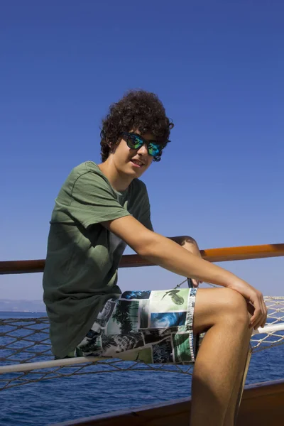 Happy Boy Looking Camera — Stock Photo, Image