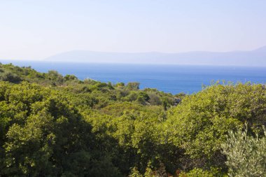 İzmir 'in Sigacik Koyu' nda güzel manzara