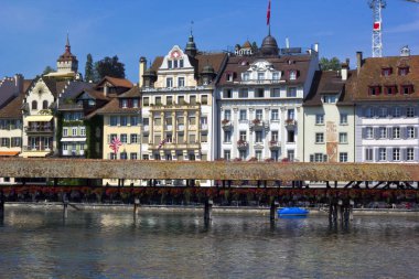 Luzerne, İsviçre 'de güzel bir manzara 