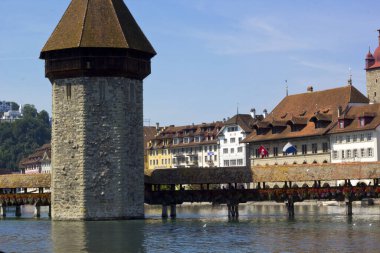 Luzerne, İsviçre 'de güzel bir manzara 