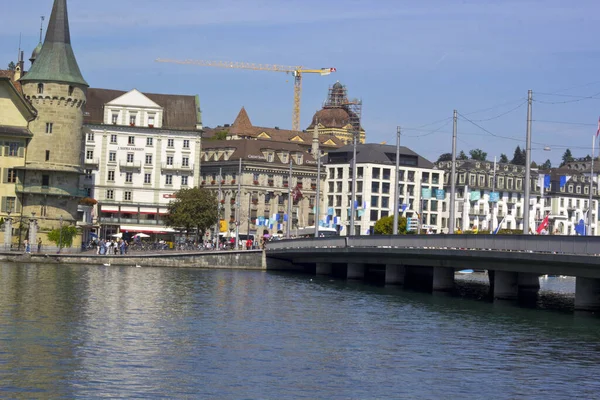 Krásná Scéna Luzerne Švýcarsko — Stock fotografie