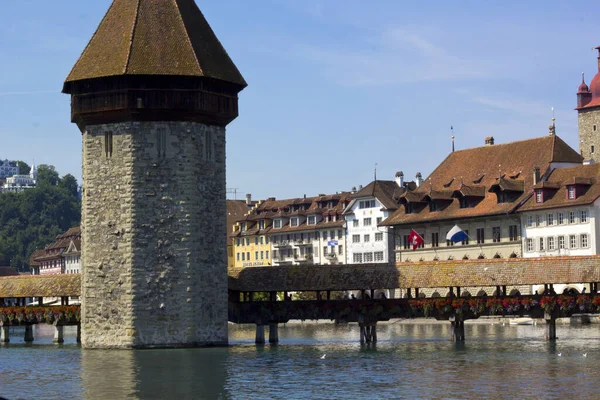 Krásná Scéna Luzerne Švýcarsko — Stock fotografie