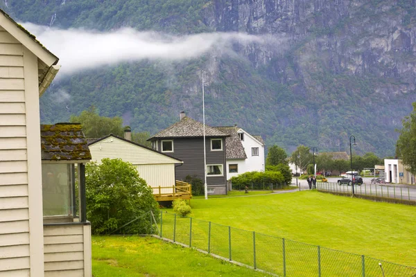 Casa Las Montañas Noruega — Foto de Stock