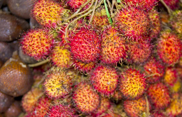 Tropical Fresh Fruits Vegetables Bali — Stock Photo, Image