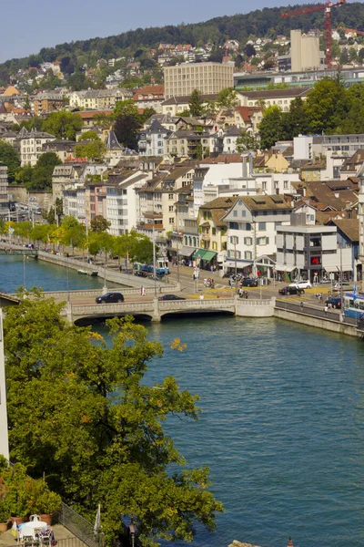 Vista Ciudad Zrich Suiza — Foto de Stock