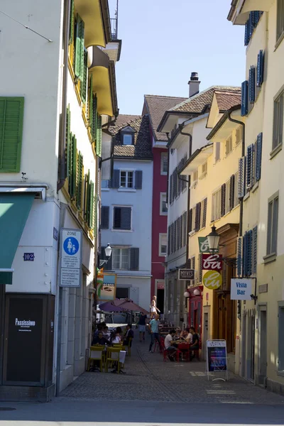 Norrow Rua Zrich Cidade Suíça — Fotografia de Stock