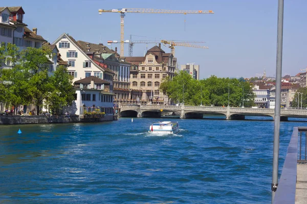 Piękna Scena Jeziorze Luzern Luzern City Szwajcarii — Zdjęcie stockowe