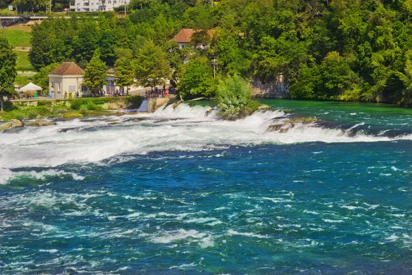 Hermosa Escena Rin Falls Shaffhausen Suiza —  Fotos de Stock