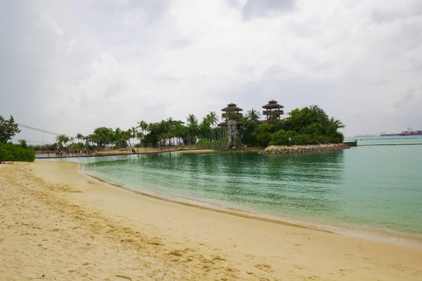 Sentosa Adası Nda Güzel Bir Manzara Asya Singapur — Stok fotoğraf