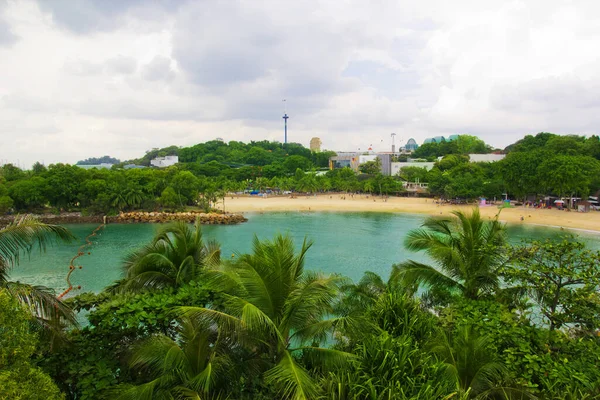 Sentosa Adası Nda Güzel Bir Manzara Asya Singapur — Stok fotoğraf