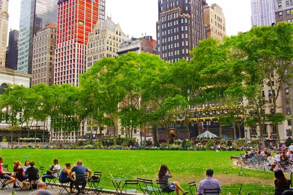 Cena Bonita Bryant Park Manhattan Newyork — Fotografia de Stock