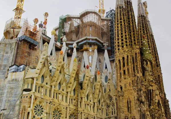 Prachtige Scène Sagrada Familia Barcelona Spanje — Stockfoto