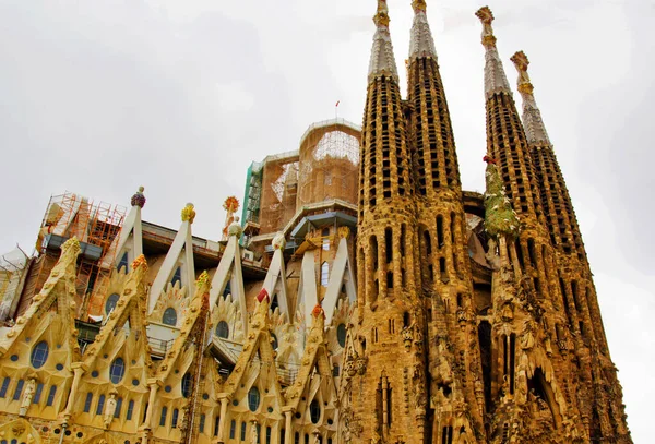 Prachtige Scène Sagrada Familia Barcelona Spanje — Stockfoto