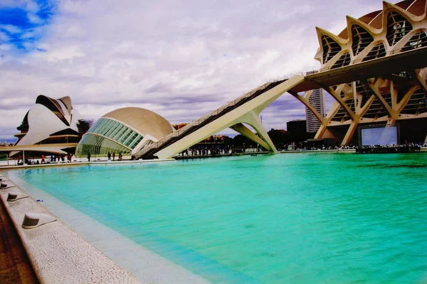 Stad Van Kunst Wetenschappen Valencia Spanje Europa — Stockfoto