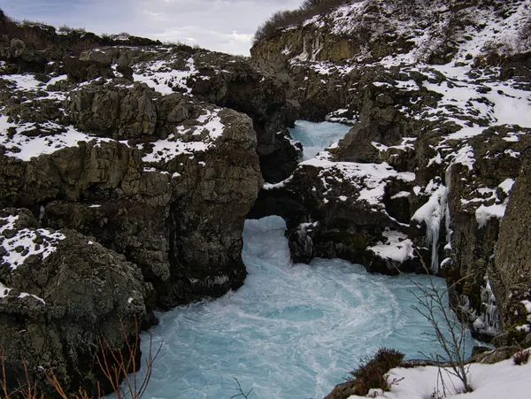 아이슬란드에 눈덮인 로열티 프리 스톡 사진