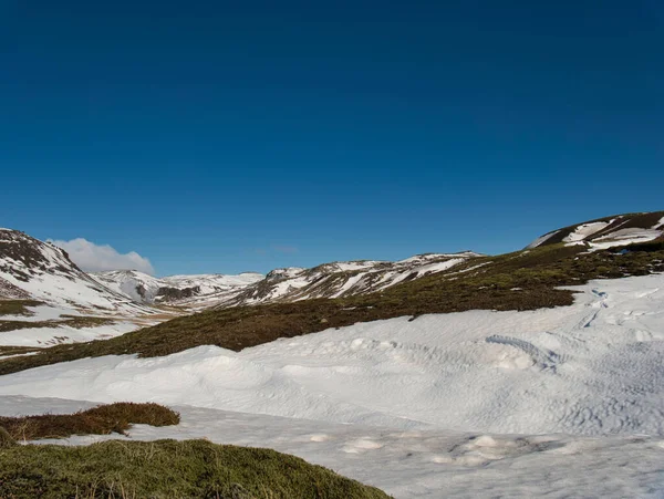 Den Stigande Ångan Från Varma Termiska Källorna Island — Stockfoto