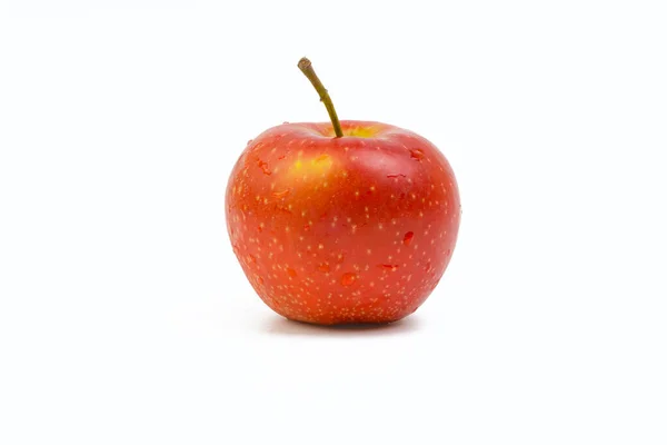 Яблочные Фрукты Белом Фоне Селективный Фокус — стоковое фото