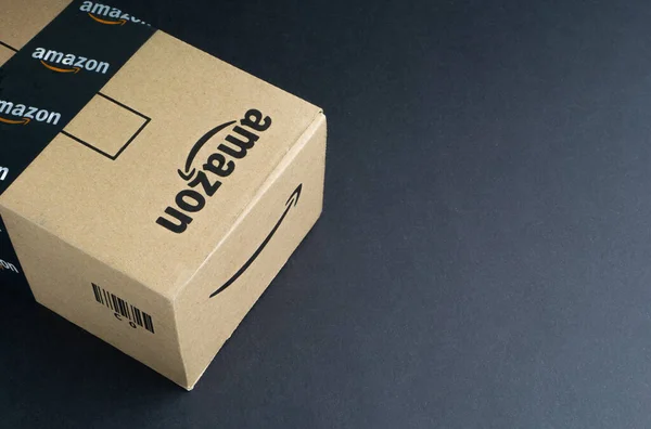 Κουάλα Λουμπούρ Μαλαισία Απριλίου 2020 Amazon Prime Box Amazon Shipping — Φωτογραφία Αρχείου