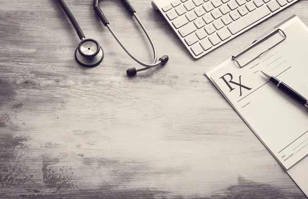 Medical concept on wooden background — Stock Photo, Image