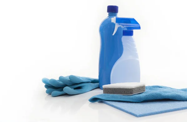 Cleaning equipment on isolated background — Stock Photo, Image