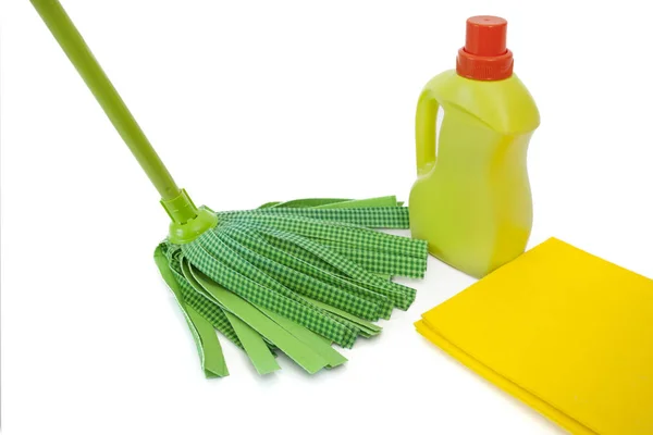 Cleaning equipment on isolated background — Stock Photo, Image