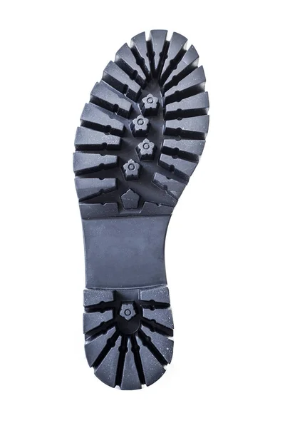 Black leather boots isolated on white background — Stock Photo, Image