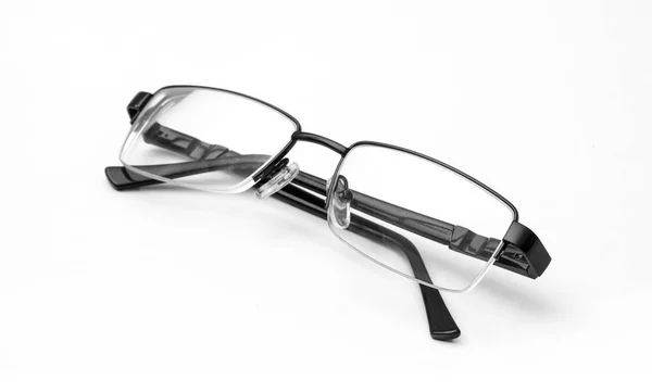 Øjbriller på hvid baggrund - Stock-foto