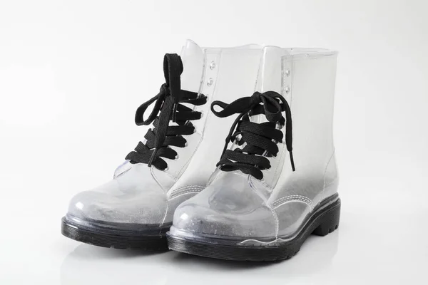 Bottes de gomme sur fond blanc — Photo