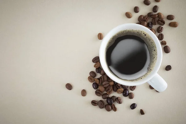 Egy csésze kávé tetejére néző — Stock Fotó