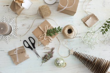 Yılbaşı yeni yıl kavramı kompozisyon