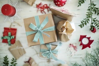 Yılbaşı yeni yıl kavramı kompozisyon