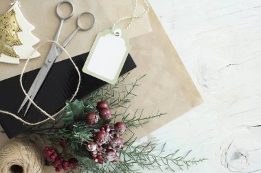 Yılbaşı yeni yıl kavramı kompozisyon