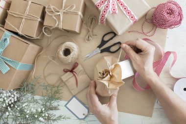 Yılbaşı yeni yıl kavramı kompozisyon