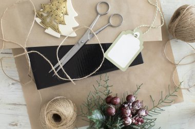 Yılbaşı yeni yıl kavramı kompozisyon